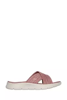 Женские сандалии Go Walk Flex с бабочкой Bliss Skechers, розовый
