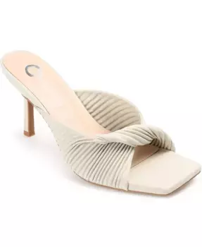 Женские сандалии Greer с плиссировкой Journee Collection, белый
