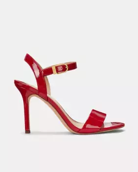 Женские сандалии Gwen из полированной кожи Lauren Ralph Lauren, красный