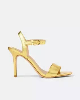 Женские сандалии Gwen из полированной кожи Lauren Ralph Lauren, золото