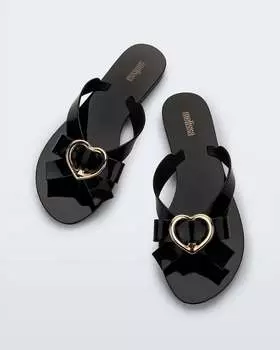 Женские сандалии Harmonic Heart черного цвета Melissa