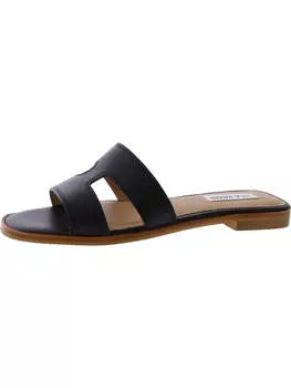 Женские сандалии Hazel из кожи с квадратным носком Steve Madden, черный