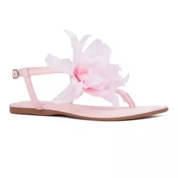 Женские сандалии Helga с Т-образным ремешком New York & Company, цвет pastel pink