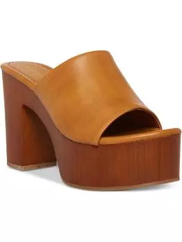 Женские сандалии Hill Slip On с открытым носком на платформе Madden Girl, цвет tan paris