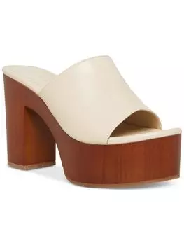 Женские сандалии Hill Slip On с открытым носком на платформе Madden Girl, цвет almond pu