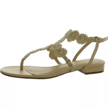 Женские сандалии Holly Sandal Slip On Thong Slingback Arezzo, цвет natural