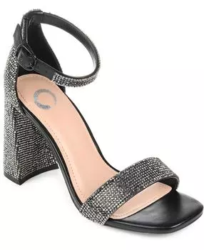 Женские сандалии Idda со стразами Journee Collection, черный