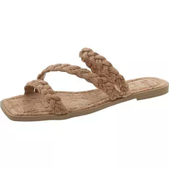 Женские сандалии Iman на плоской подошве с металлическим эффектом Dolce Vita, цвет natural