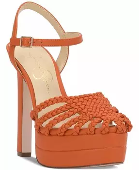 Женские сандалии Inaia Woven Platform Dress Jessica Simpson, оранжевый