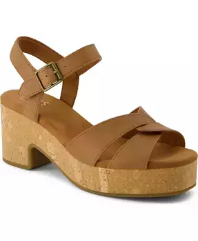 Женские сандалии Isla на платформе с открытым носком TOMS, коричневый