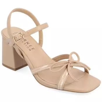 Женские сандалии Issmia из коллекции Journee, серо-коричневый