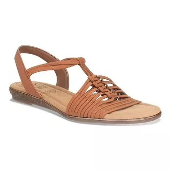 Женские сандалии из эластичной эластичной пены с эффектом памяти Impo Barella, цвет Cognac