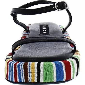 Женские сандалии из искусственной кожи с мягкой стелькой и пяткой на пятке Simon Miller, цвет Black Multi