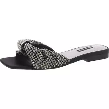 Женские сандалии из искусственной кожи с отделкой Nine West, черный