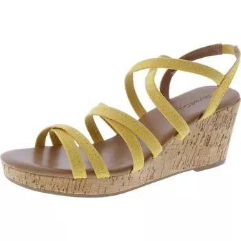 Женские сандалии из искусственной замши с ремешком на щиколотке Style & Co., цвет daffodil mc