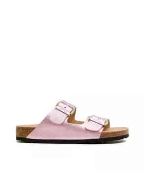Женские сандалии из металлизированной кожи CASTELL MENORCA, розовый