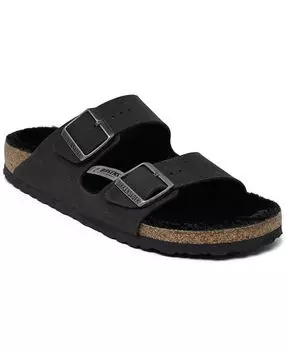 Женские сандалии из микрофибры из овчины Arizona от Finish Line Birkenstock, черный