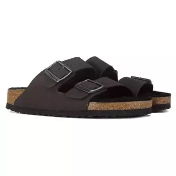 Женские сандалии из овчины Аризона со стелькой Birkenstock, черный