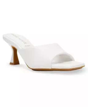 Женские сандалии Jerilyn Square Toe Mule Dress Sandals Anne Klein, красный