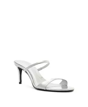 Женские сандалии Jessica на среднем каблуке Schutz, серебряный