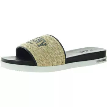 Женские сандалии Joa Slip On Slide с принтом DKNY, цвет raffia