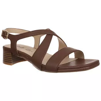 Женские сандалии Jordan с двумя ремешками и открытой пяткой LifeStride, цвет tan soft tumble