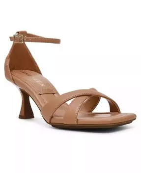 Женские сандалии Joss Square Toe Ankle Strap Anne Klein, коричневый/бежевый