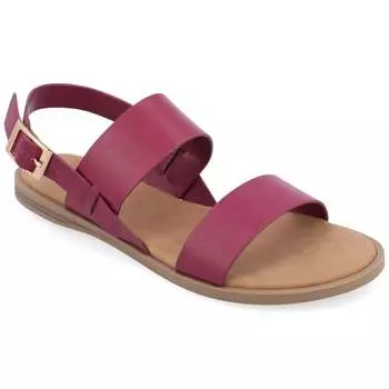 Женские сандалии Journee Lavine с широкими каблуками Journee Collection, цвет raspberry