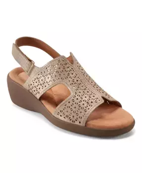 Женские сандалии Kali Low Wedge на шлейке с низким клином Easy Spirit, золотой