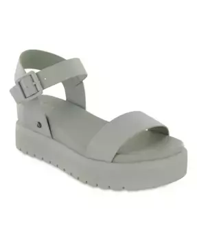 Женские сандалии Kayci на платформе с круглым носком MIA, зеленый