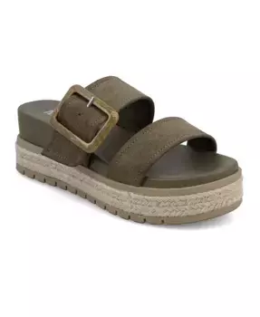 Женские сандалии Kika на платформе с круглым носком MIA, коричневый/бежевый