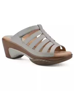 Женские сандалии-клоги Valencia на плоской подошве White Mountain, белый