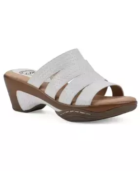 Женские сандалии-клоги Valora без застежки White Mountain, белый