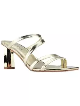 Женские сандалии Kristin из искусственной кожи с застежкой-молнией Marc Fisher, золотой