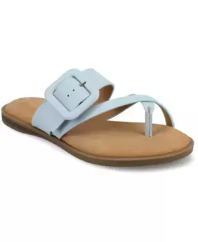 Женские сандалии Layra на плоской подошве с ремешками и пряжками Journee Collection, синий