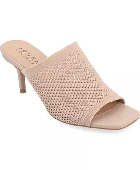 Женские сандалии Leighton из мягкой вязки Journee Collection, цвет Taupe