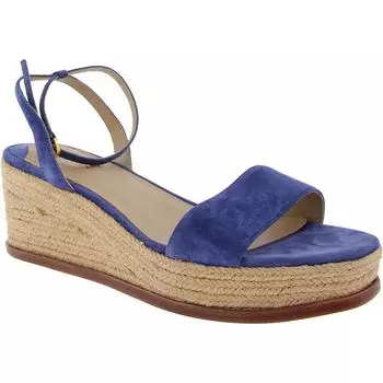 Женские сандалии Leona из плетеной кожи на платформе Lauren Ralph Lauren, индиго