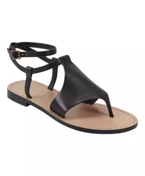 Женские сандалии Lille на плоской подошве с ремешком на щиколотке Marc Fisher LTD, черный