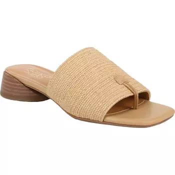 Женские сандалии Loran 4 Sqa Mule с металлическим отливом Franco Sarto, цвет natural fabric