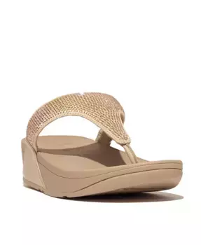 Женские сандалии Lulu с декоративными элементами FitFlop, коричневый/бежевый