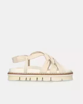 Женские сандалии Lvy из мягкой кожи наппа с рифленой подошвой Mascar, цвет Crudo