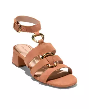 Женские сандалии Lyanna Link с ремешком на щиколотке Cole Haan, коричневый/бежевый