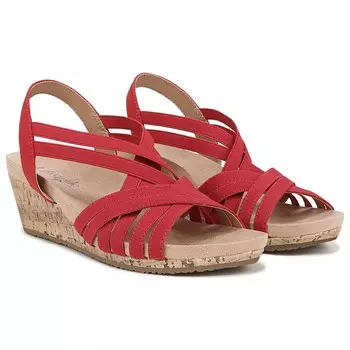 Женские сандалии Mallory на средней/широкой танкетке Lifestride, красный