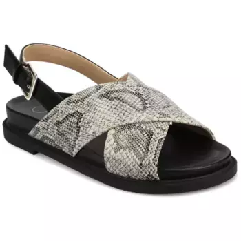 Женские сандалии Marinna на плоской подошве Journee, цвет snake