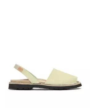 Женские сандалии Menorcan из белой кожи CASTELL MENORCA, цвет Natural