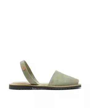 Женские сандалии Menorcan из кожи с мягкой стелькой CASTELL MENORCA, светло-зеленый