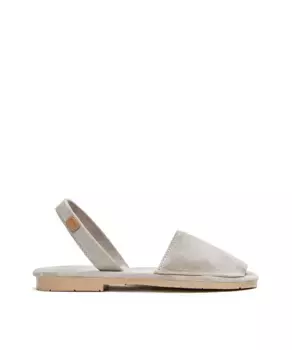 Женские сандалии Menorcan из кожи в тон CASTELL MENORCA, серый