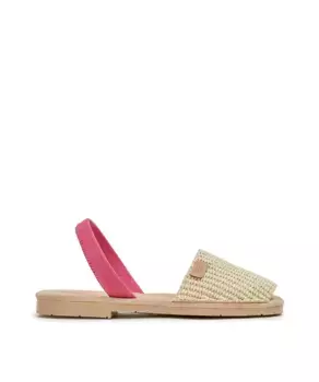 Женские сандалии Menorcan из рафии CASTELL MENORCA, розовый