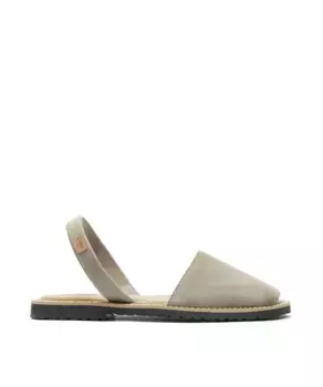 Женские сандалии меноркан из кожи с мягкой стелькой CASTELL MENORCA, серый