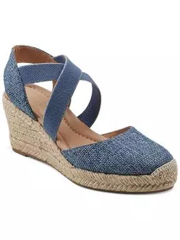 Женские сандалии MEZA 2 с мягкой стелькой и без шнурков на танкетке Easy Spirit, цвет medium blue